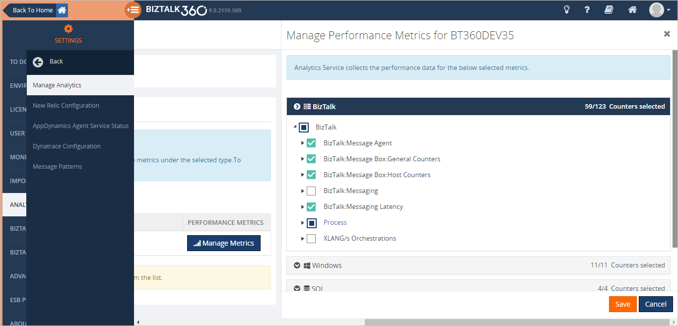 Performance Data Collection Optimisation