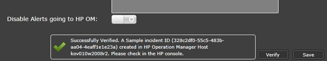 disable alerts to HP OM