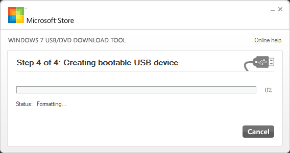 USB/Download Tool Step 4
