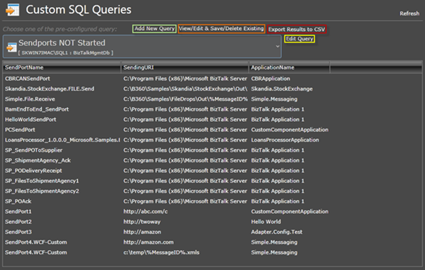 Custom SQL Queries