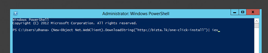 PowerShell Command to Download and Install