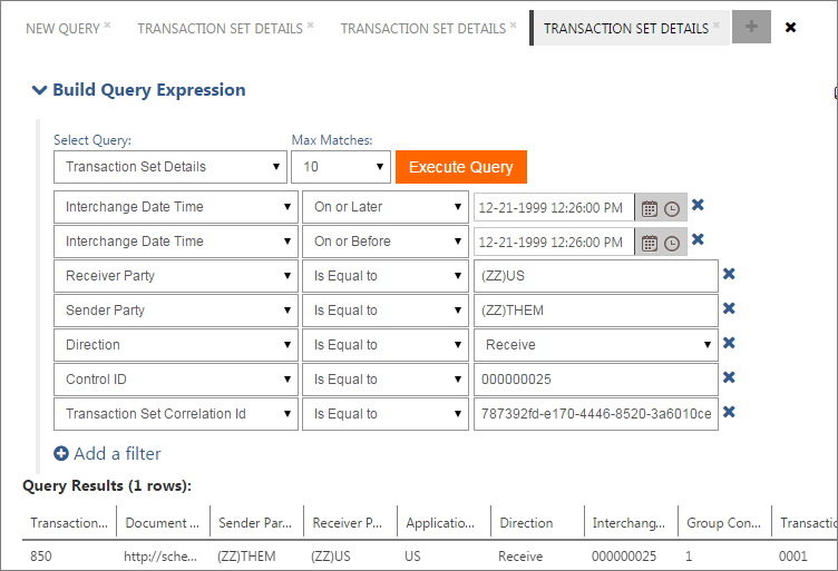 BizTalk360 EDI Transaction Details