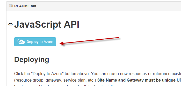 Deploy to Azure directly from Github