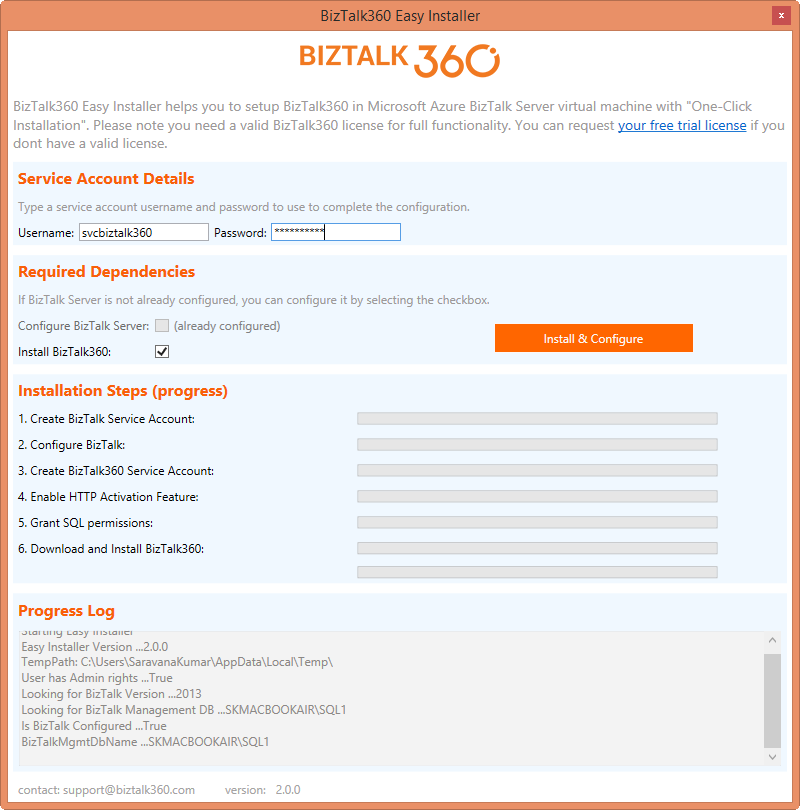 BizTalk360 Azure Easy Installer