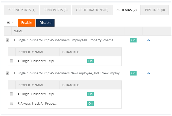BizTalk360 - Schema Promoted Properties Tracking Configuration