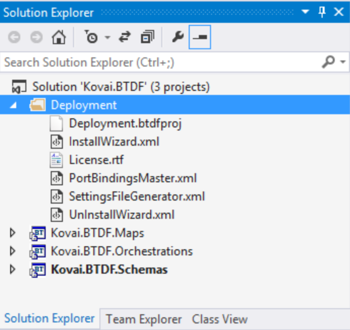 BTDF Solution Explorer