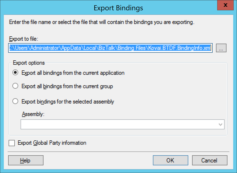 Export Bindings