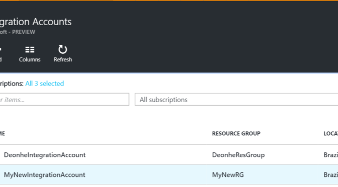 integration account in azure marketplace