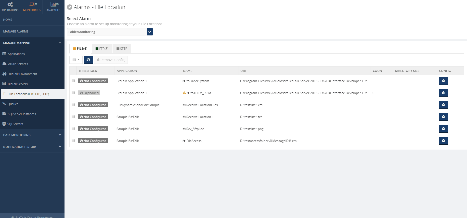 File Locations Monitoring in Microsoft BizTalk Server