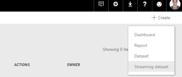 Power BI - Create Streaming Dataset