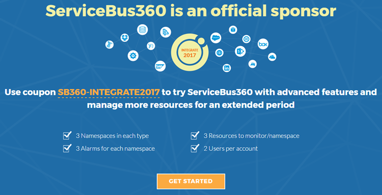 servicebus360 offer for integrate2017 participants