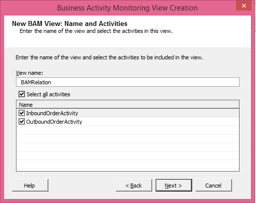 Creating a BAM view using Relationship with Related Documents