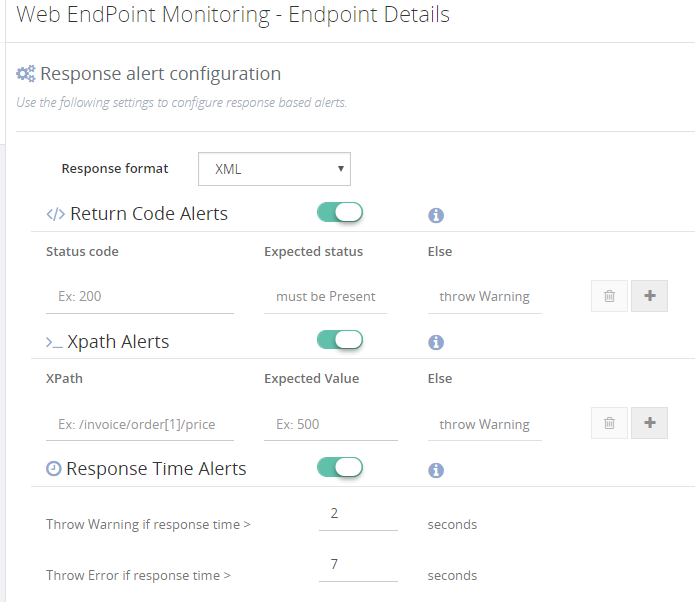 BizTalk360 Web Endpoint Monitoring - Endpoint details