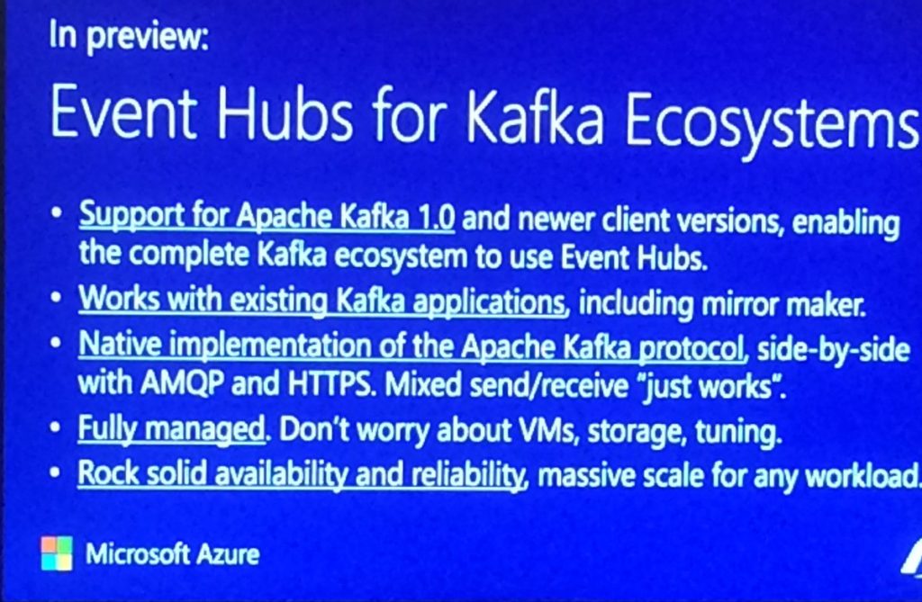 Integrate 2018 - events hubs for the Kafaka system
