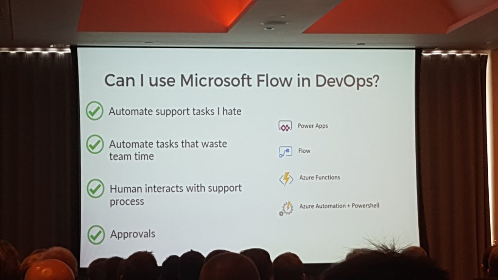 Integrate 2018 - Microsoft Flow in DevOPS