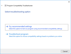 Visual Studio: troubleshoot option