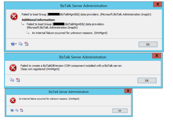 access denied and com activation failure in BizTalk Server