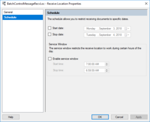 BizTalk Server 2016 Feature Pack 3: Scheduling before Feature Pack 3