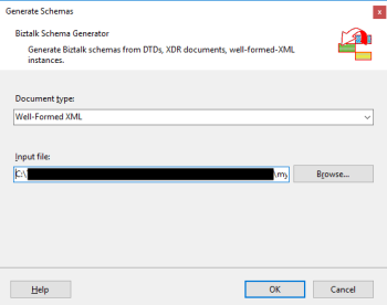 BizTalk Server: Generate Schemas from a Well-Formed XML