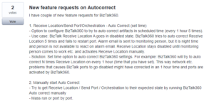 Customer feedback for Autocorrect functionality