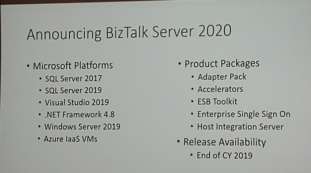 BizTalk Server 2020 Announcement