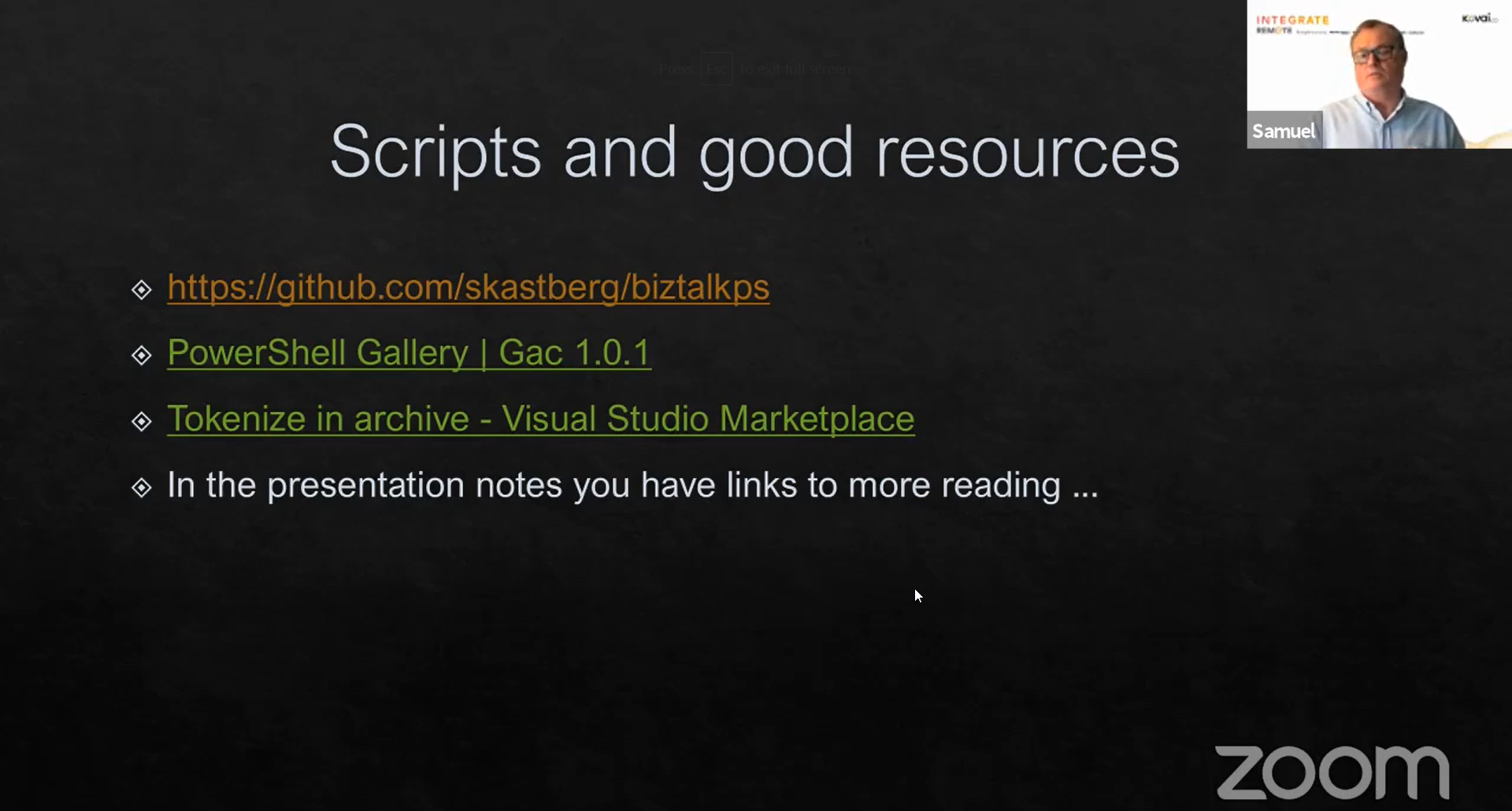 Scripts and resources