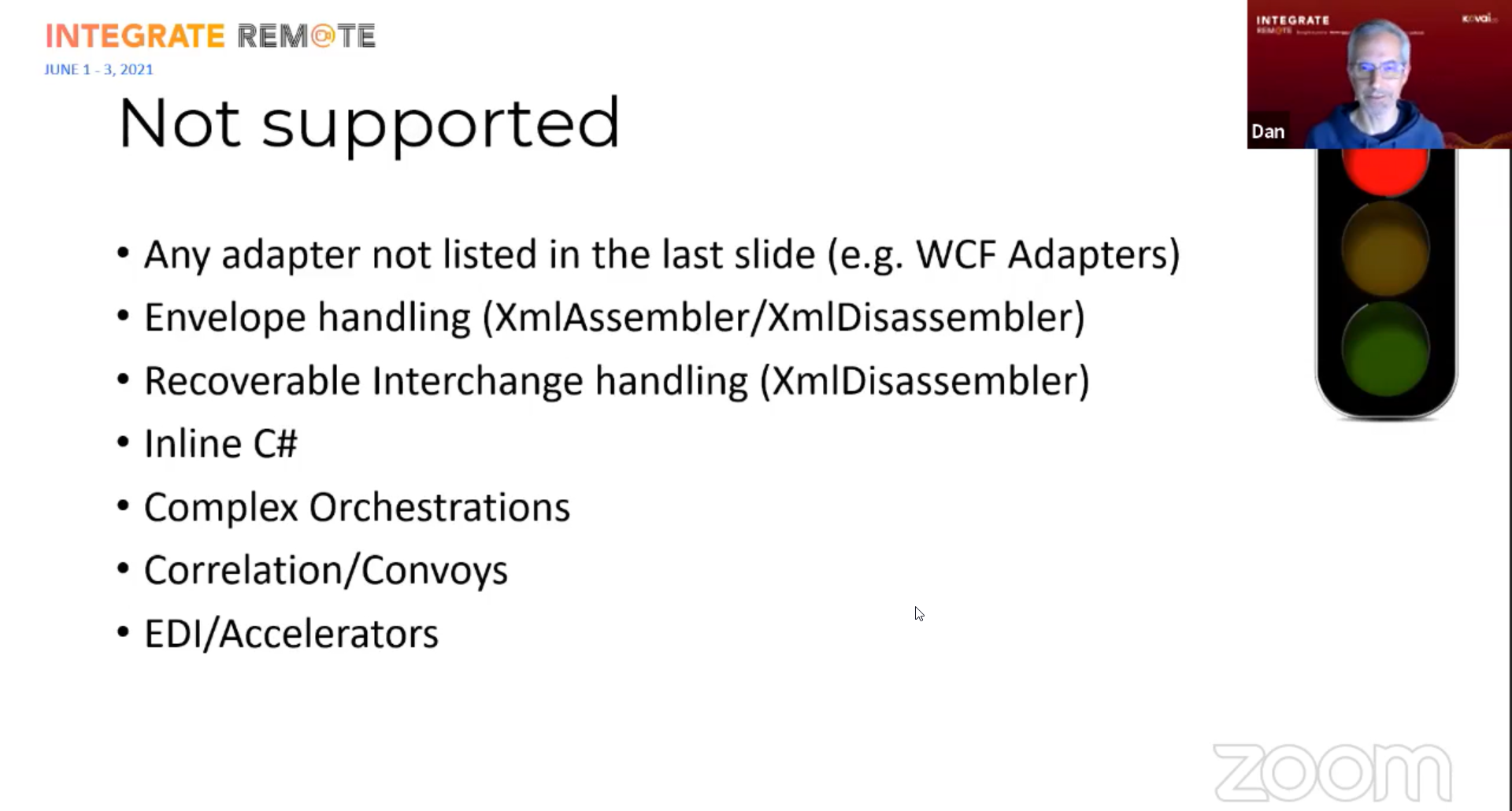 Not Supported features for migration