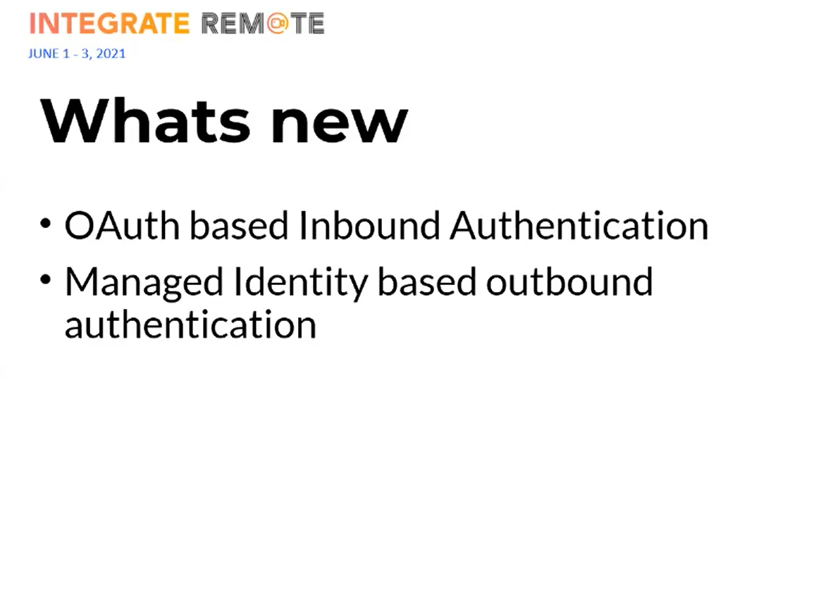 Inbound Authentication using OAuth