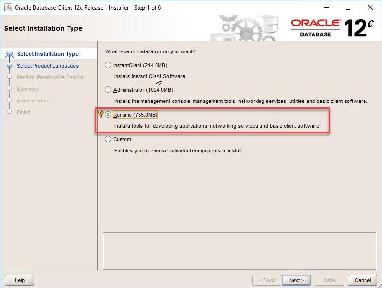 Connect to the Oracle Database