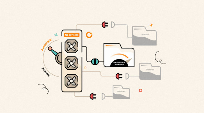 Windows NT services monitoring