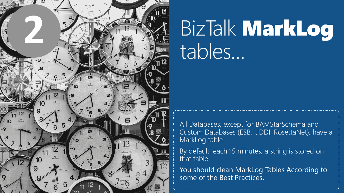 BizTalk MarkLog tables