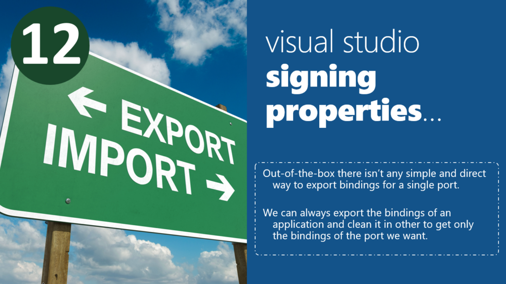 BizTalk Server Best practices 12 Export Bindings of a Single Port