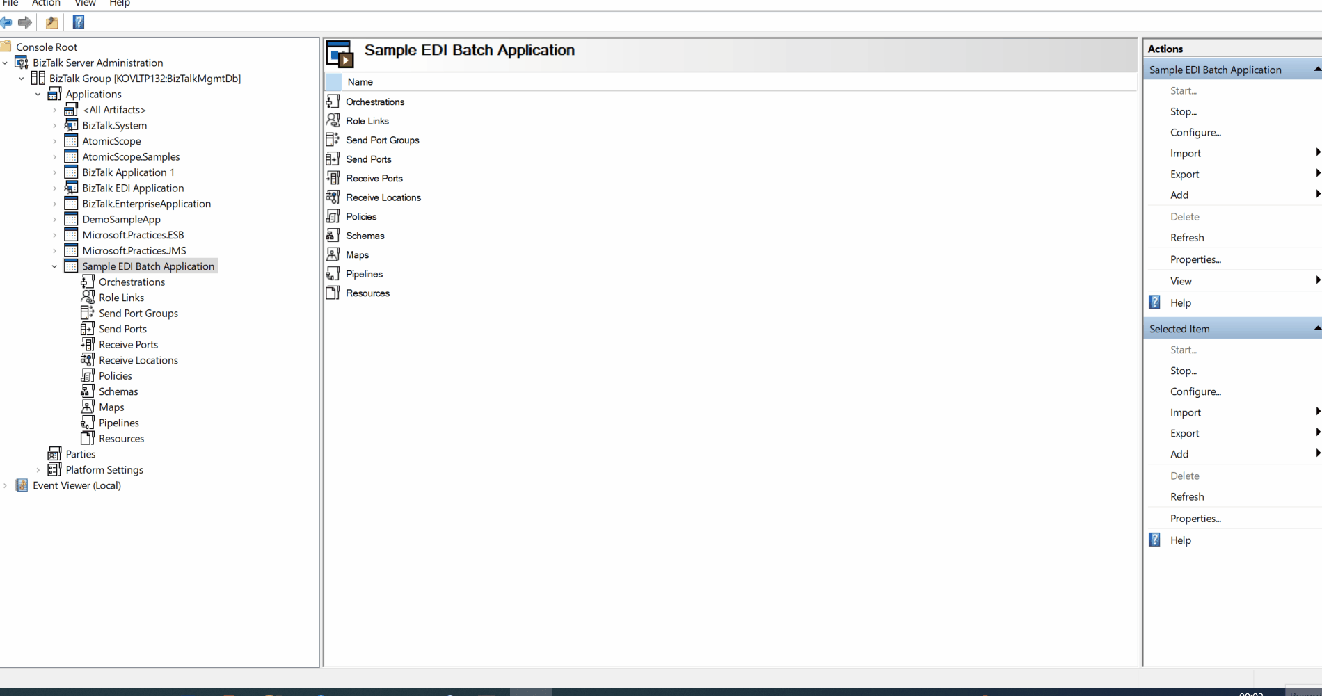 Creating EDI Outgoing Batch Receive