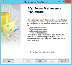 SQL Server Maintenance Plan