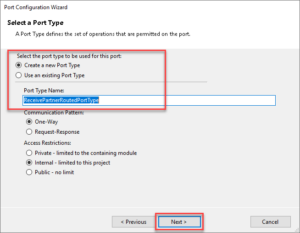 configuring forward partner orchestration direct binding -step 2