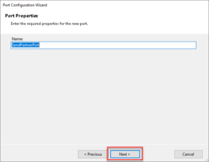 configuring forward partner orchestration direct binding -step 4