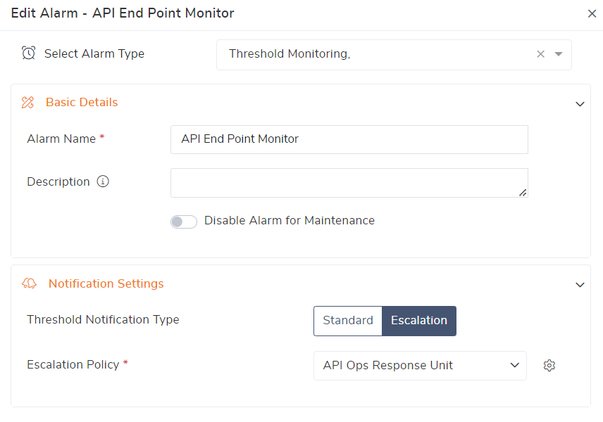 API End Point Monitor