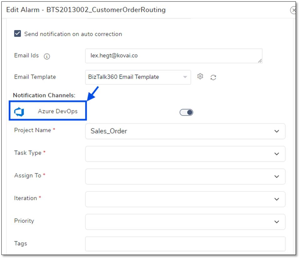 Azure-devops-in-alarm-config