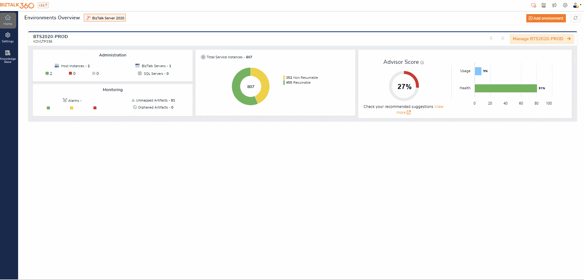 Create BHM maintnance