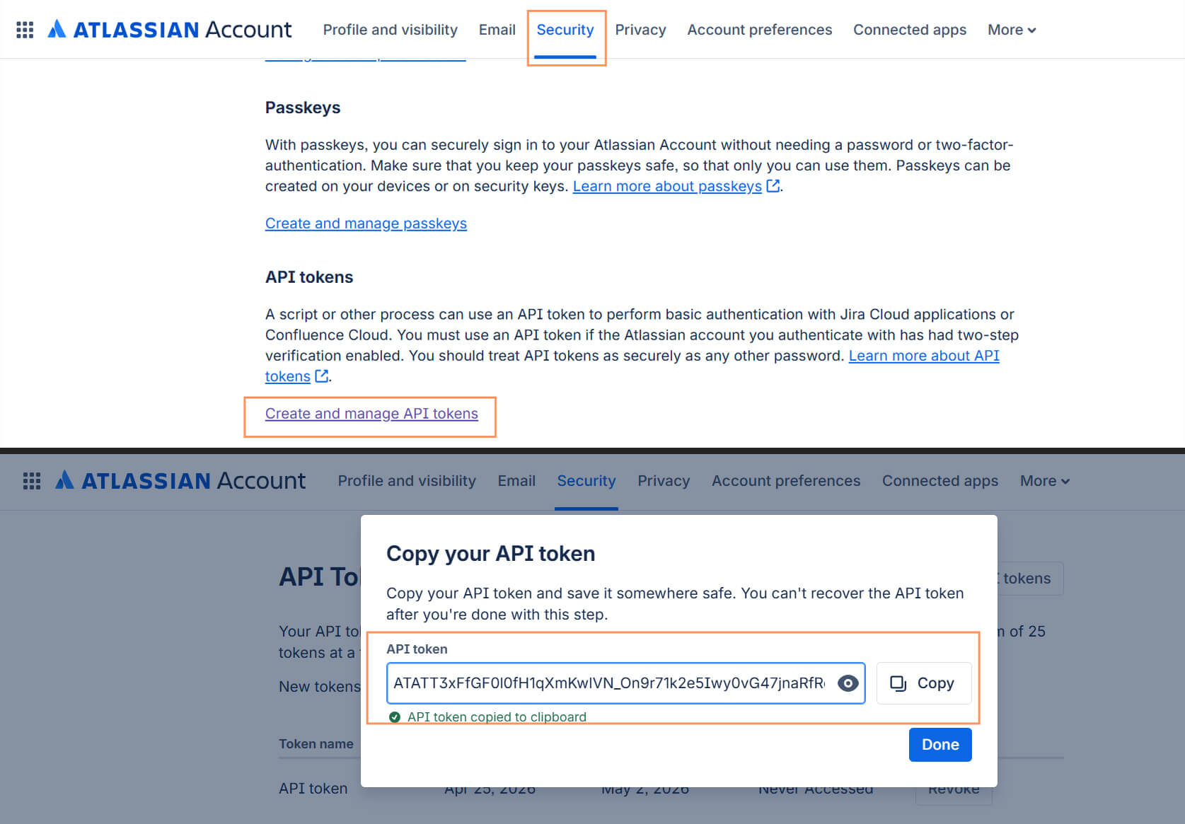 API-token