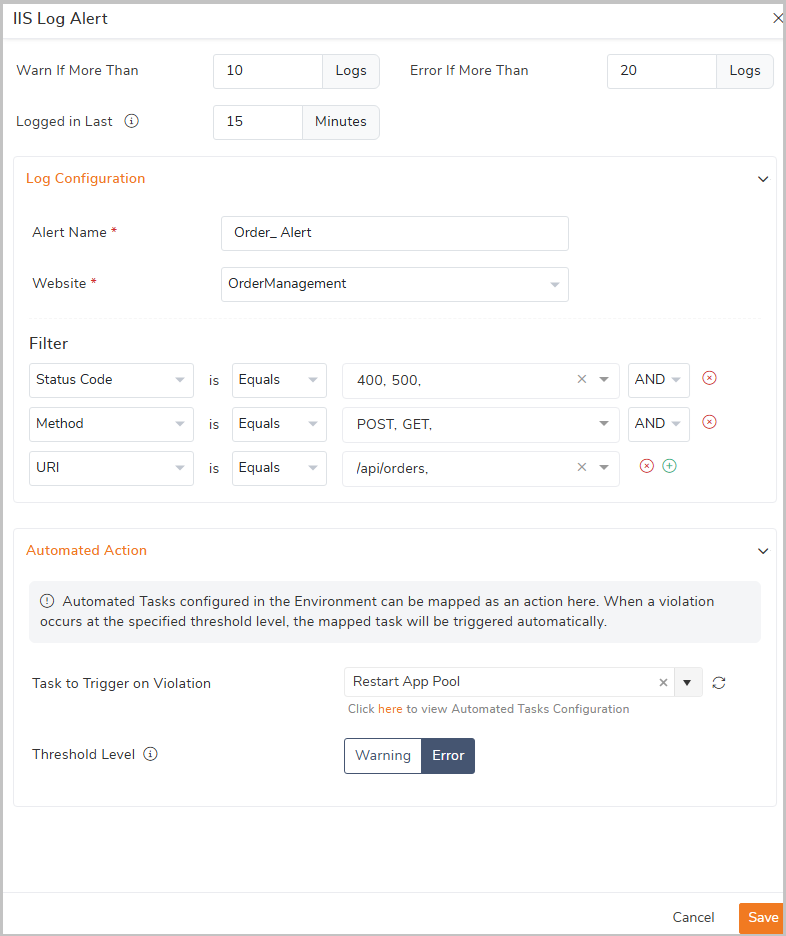IIS-log-monitoring
